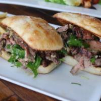 Steve Steak Sandwich · Our most popular sandwich! Tender beef, grilled medium-rare, thinly sliced, and loaded onto ...