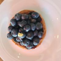 Blueberry Tart · On a homemade sable, pastry cream infused with vanilla, fresh blueberry, sparkle off love, a...