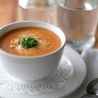 Bowl of Tomato Bisque. · 