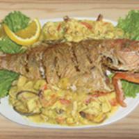 13. Pargo Marinero · Seafood chowder red snapper.