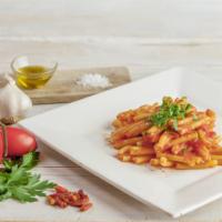 Casarecce Arrabbiata · Tomato, Garlic, Extra Virgin Olive Oil, Hot Chili Pepper