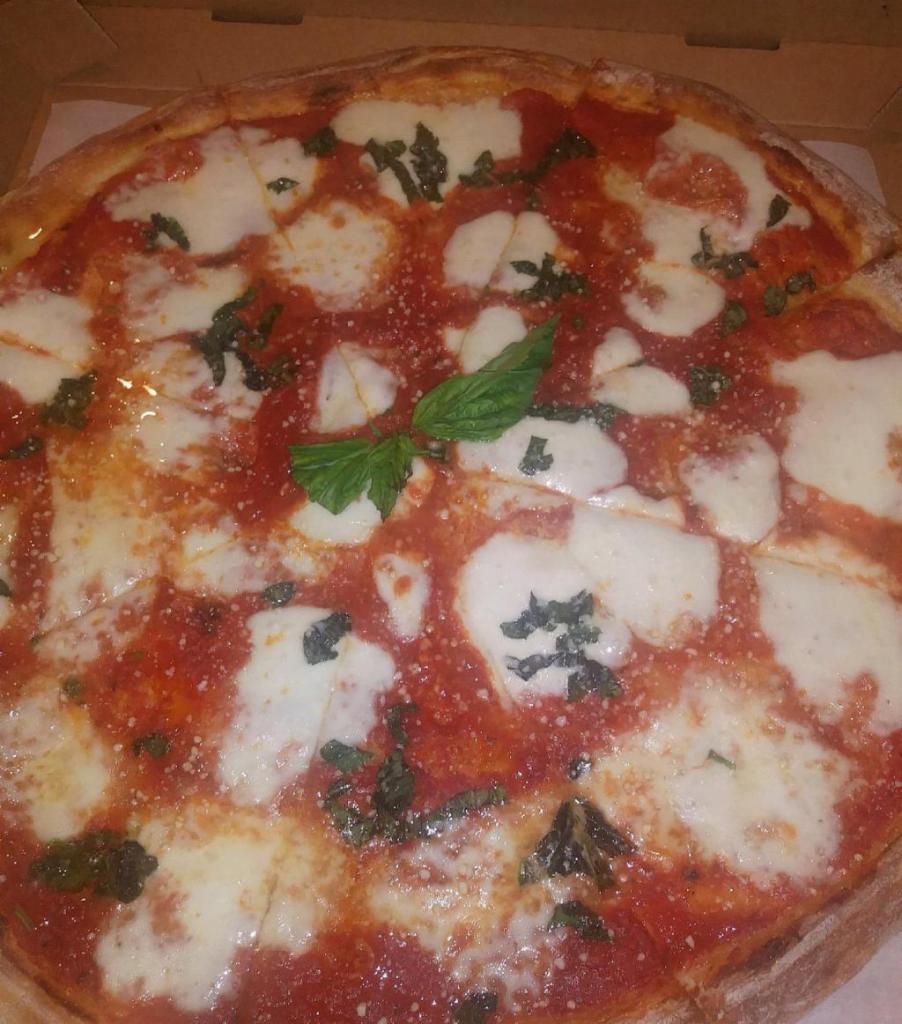 Margherita Pizza  · Fresh mozzarella and sauce