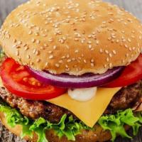 New York Burger · Topped with American cheese, lettuce, tomatoes & mayonnaise. Substitute cheese for an additi...