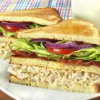 Triple Decker Tuna Salad Sandwich · Triple Decker Tuna Salad Sandwich, Bacon, lettuce, tomatoes, cheddar cheese, or your choice ...