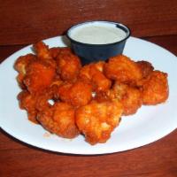 12 oz. Boneless Wings · Served with a side of ranch dressing.