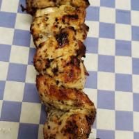 Two Chicken Skewers · Charbroiled All Natural Chicken Breast