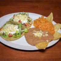Taco Plate (2 Tacos) · Two tacos with your choice of meat, served with lettuce, tomato, sour cream, cheese, served ...