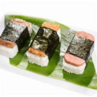 Spam Musubi · A fresh scoop of rice with your choice of L&L signature meats, cooked with scratch made BBQ ...
