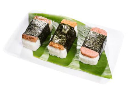 Spam Musubi · A fresh scoop of rice with your choice of L&L signature meats, cooked with scratch made BBQ sauce and wrapped with crispy seaweed. 1 Spam musubi per order.