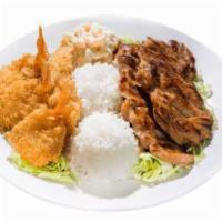 Seafood Combo  · Fried fish, fried shrimp, and choice of meat.