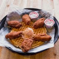 Chicken and Waffle · 6 piece wings or 3 piece tenders.