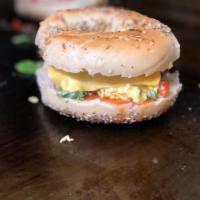 Bagel with 2 Eggs and Cheese · 