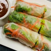  2. Fresh Rolls  · Thin rice paper wrap with fried tofu, lettuce, rice noodle, bean sprout and carrot served wi...