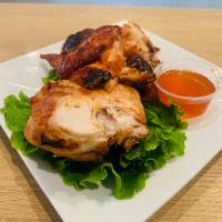 7. BBQ. Chicken    · Grilled half of chicken served with sweet and sour sauce.