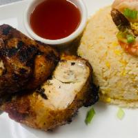A3. BBQ Chicken Dinner Special · Grilled half of chicken served with sweet and sour sauce.
