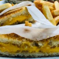 Grilled Cheese Sandwich · Served with french fries. 