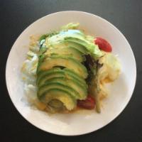 Avocado Salad · House salad with avocado with ginger dressing.