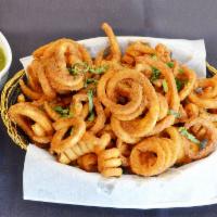 Chaat Fries · One of our fusion creations, these curly fries are liberally dusted with a special blend of ...