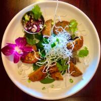 Fish cake  · whiting fillet,fish sauce,thai red curry paste,spring onions, finely sliced,green beans, fin...