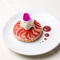 Strawberry Tart · Short crust, fine pastry cream, fresh strawberries