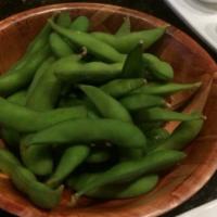 Edamame · Soybeans lightly salted.