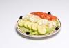 Garden Paneer Salad · Lettuce, cucumber, tomato, olive, grated cheese and ranch dressing.