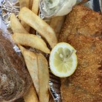 Fish Sandwich ·  Fried Cod or basa sandwich. Add American or cheddar cheese for an additional charge.