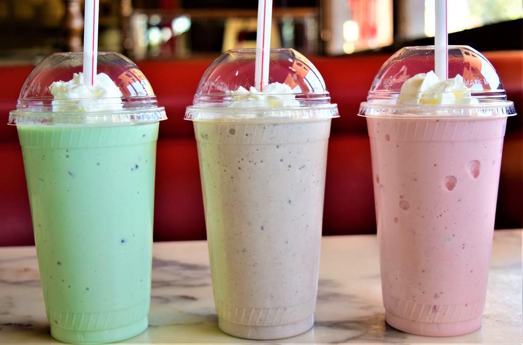 Milk Shakes · Our hand dipped shakes can be made with any of home-made ice cream flavors.