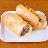 Chicken Cheese Steak Sandwich · Thin slices of chicken breast and covered with your choice of cheese.