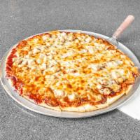 BBQ Chicken Thin Crust Pizza · Sweet Baby Ray's BBQ sauce tops the crust and is layered with chunks of chicken and topped w...