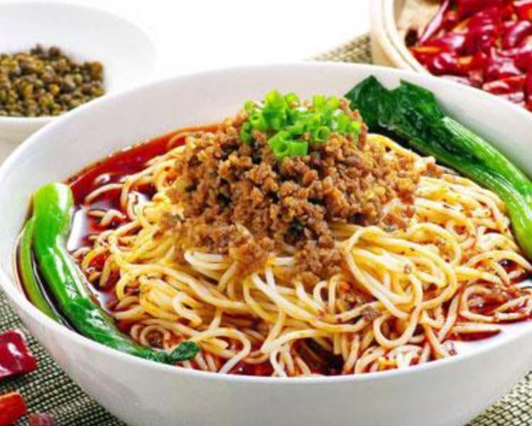 Dan Dan Noodle · Hot and spicy. Chili minced pork with noodle.
