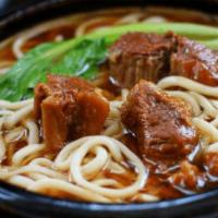 Beef Shank with Noodle · Hot and spicy.