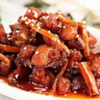 Orange Beef Lunch · Hot and spicy.