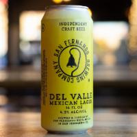 San Fernando Brewing - Del Valle Mexican Lager · This refreshing Mexican lager is reminiscent of the sun-kissed fields of grain that span the...