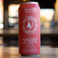 San Fernando Brewing - Grapefruits of Wrath IPA · Sweet and tart grapefruit flavors are prominent throughout each taste. A true IPA, dry-hoppe...