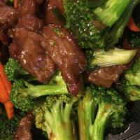 Beef with Broccoli · Served with steamed rice. 