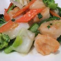Shrimp with Vegetable · Served with steamed rice.