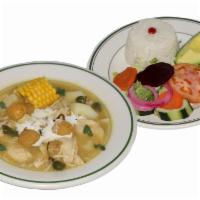 WEDNESDAY Chicken and potato soup - AJIACO · Served with rice and salad - CON ARROZ Y ENSALADA