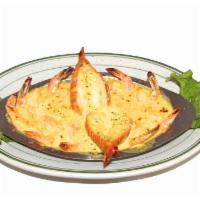 Small lobster tails with shrimp in Diana sauce - COLITAS DE LANGOSTA Y CAMARONES EN SALSA DIANA · with white rice, french fries and salad - CON ARROZ BLANCO, PAPAS FRITAS Y ENSALADA
