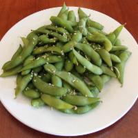 A5. Edamame · Steamed and salted soybeans. 