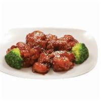 Honey Sesame Chicken · Sweet honey soy sauce, crispy chicken, toast sesame seed with choice of rice