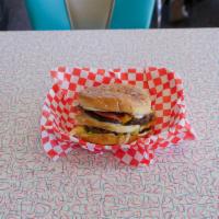 1/4 lb. Cheeseburger · Lettuce, tomato, onion, mayo, pickle and 1000 island dressing.