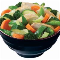 Riceless Teriyaki  Bowl · Grilled marinated chicken breast, with wok-seared Japanese vegetables (carrots, broccoli, gr...