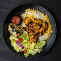 Chicken Shish Kebob Dinner · Juicy cubes of marinated boneless chicken; char-grilled on our open-flame grill. Served with...