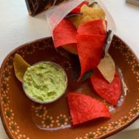 Guac and Chips · 4oz Guacamole and small bag of Tortilla Chips (GF)