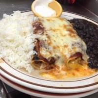 Chicken and Cheese Combo Enchiladas · 
