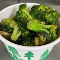 Side Grilled Broccoli · Broccoli florets deliciously seasoned and grilled.