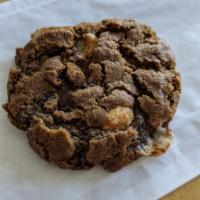 S'mores Cookie · Double chocolate cookie with marshmallows and graham cracker crumbs. Gluten-free!