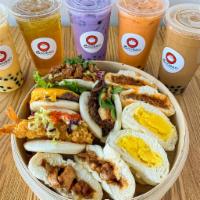 Sampler Combo · Choose 1 item from baozi, guabao, and either fries or house salad. Substitute side for addit...