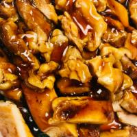 Teriyaki Chicken · Grilled chicken over steamed vegetables topped with house teriyaki sauce.